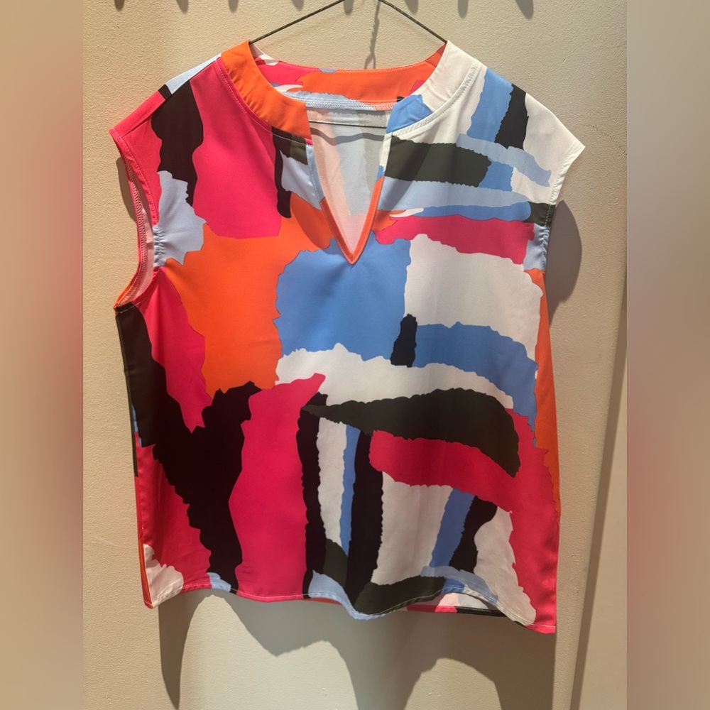 Colorful Abstract Women's Top